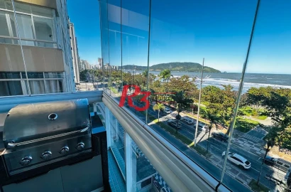 Apartamento com 4 dormitórios para alugar, 230 m² por R$ 18.000,00/mês - Aparecida - Santos/SP