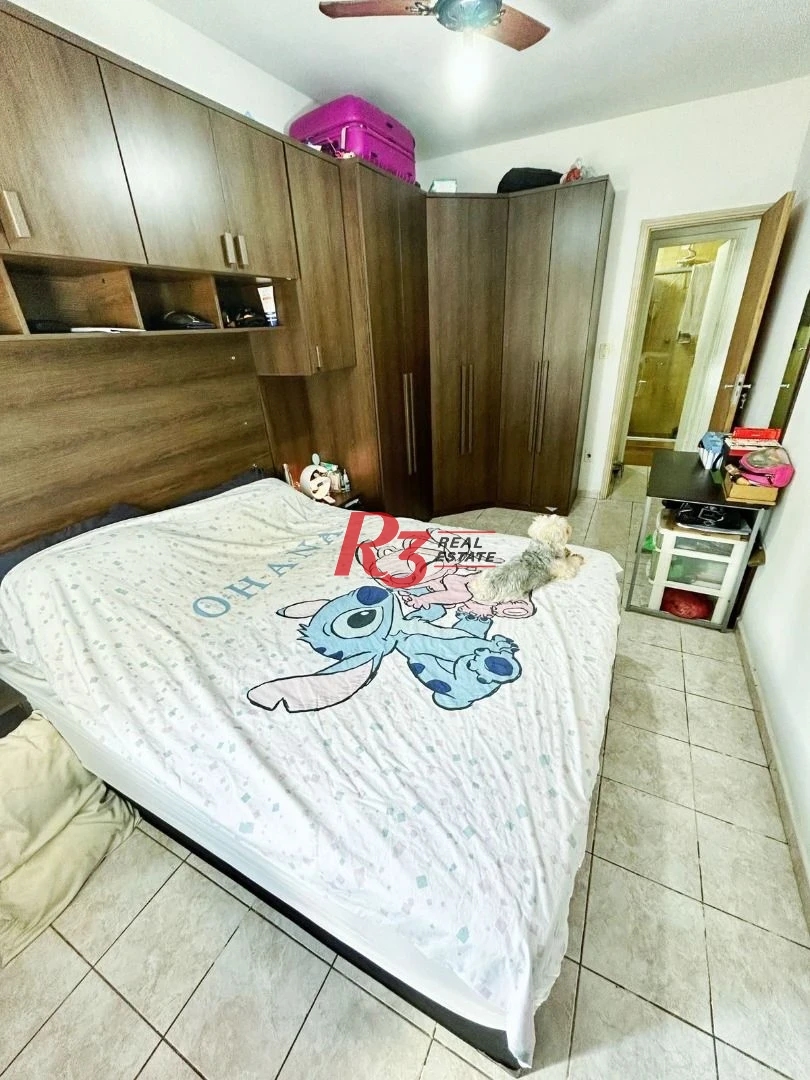 Apartamento com 1 dormitório para alugar, 60 m² por R$ 3.000,00/mês - Pompéia - Santos/SP