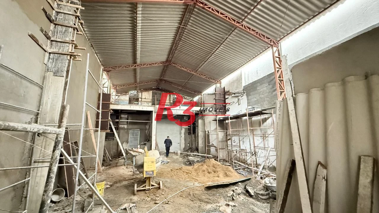 Galpão, 190 m² - venda por R$ 900.000,00 ou aluguel por R$ 7.000,00/mês - Jabaquara - Santos/SP