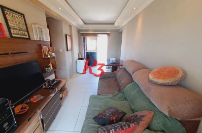 Apartamento com 2 dormitórios à venda, 75 m² por R$ 530.000,00 - Campo Grande - Santos/SP