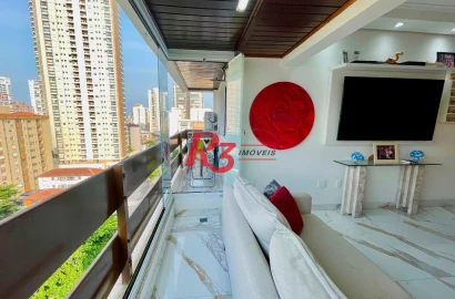 Cobertura à venda, 263 m² por R$ 1.600.000,00 - Boqueirão - Santos/SP