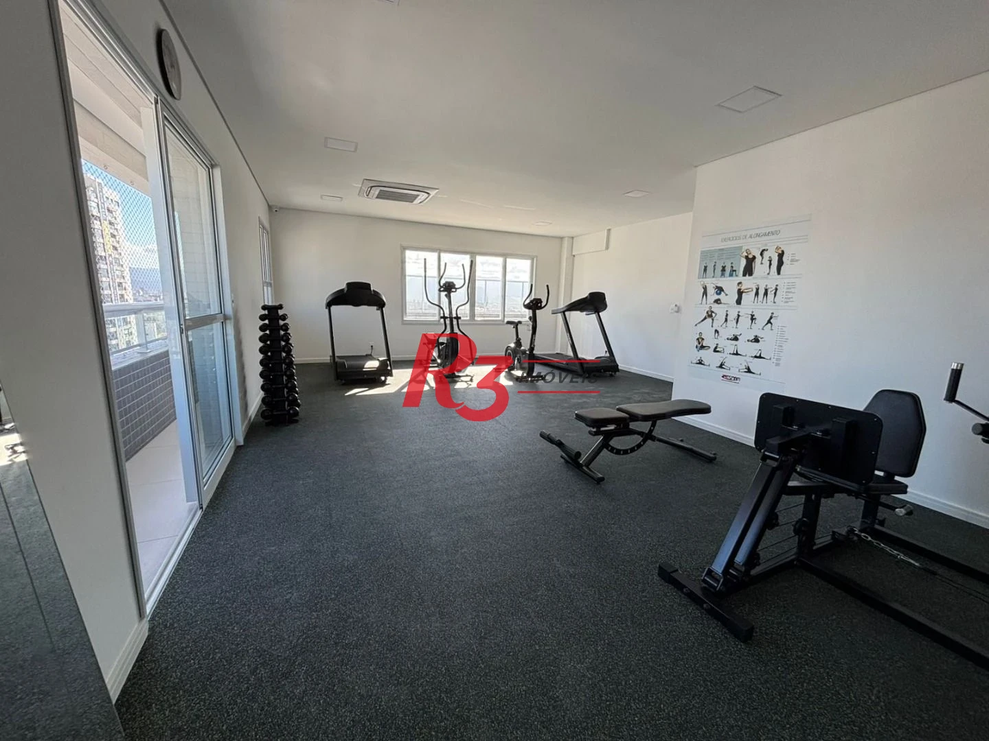 Apartamento mobiliado novo  com 2 suites lazer total para locação   por R$ 7.200/mês - Boqueirão - Santos/SP