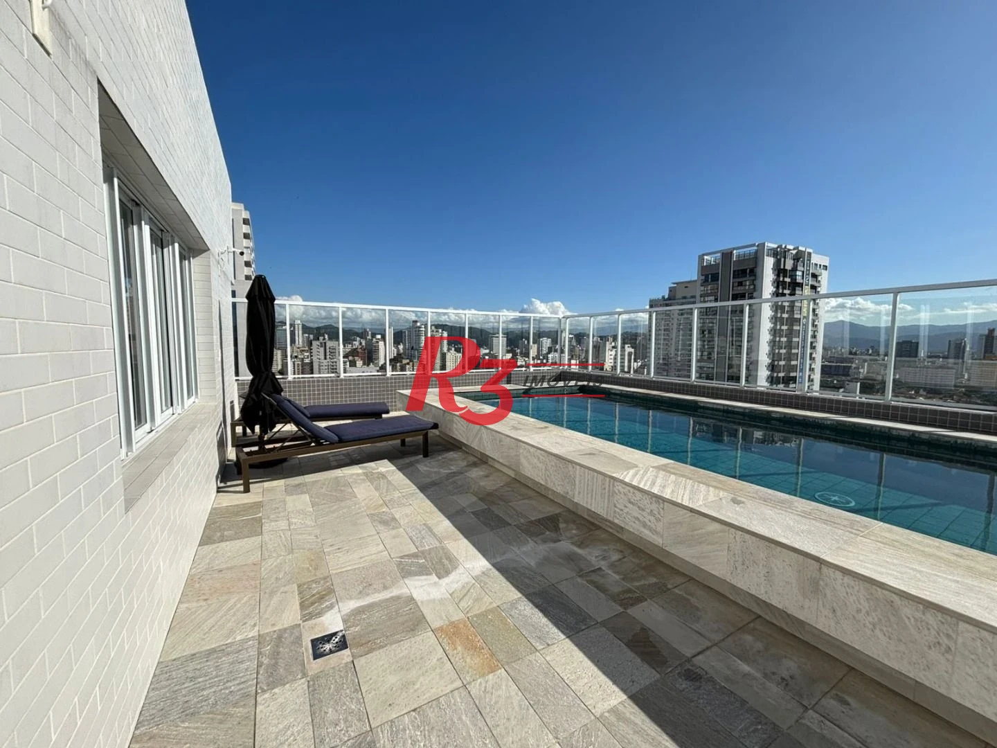 Apartamento mobiliado novo  com 2 suites lazer total para locação   por R$ 7.200/mês - Boqueirão - Santos/SP