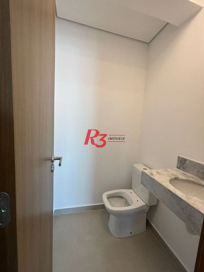 Apartamento mobiliado novo  com 2 suites lazer total para locação   por R$ 7.200/mês - Boqueirão - Santos/SP