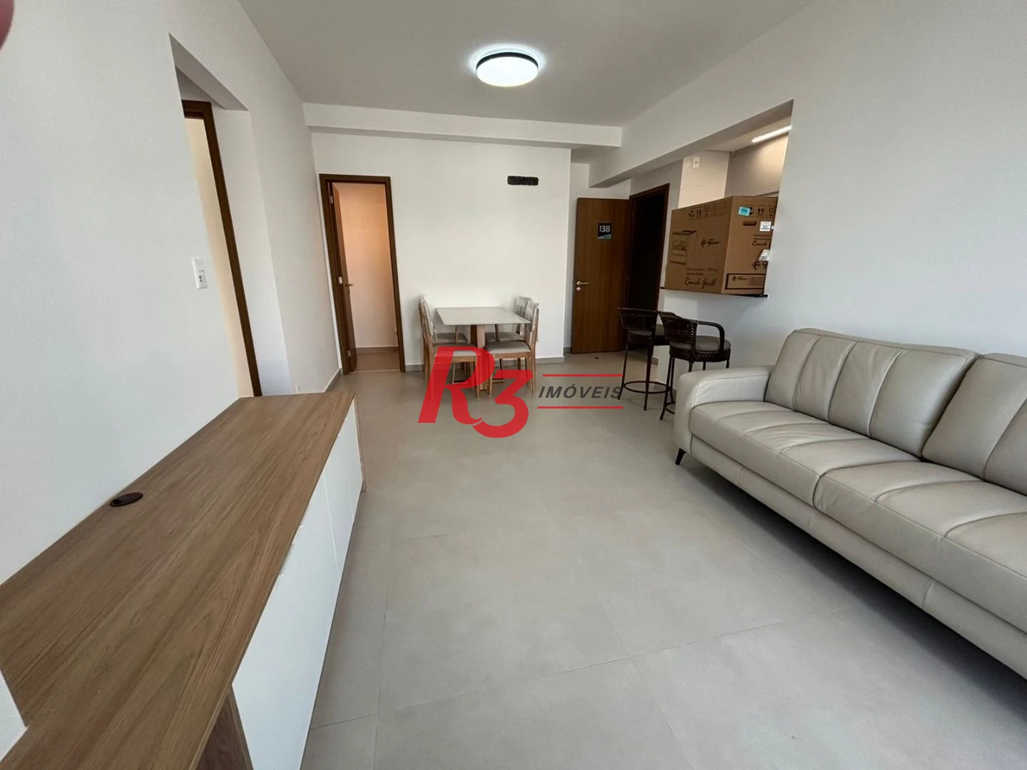 Apartamento mobiliado novo  com 2 suites lazer total para locação   por R$ 7.200/mês - Boqueirão - Santos/SP