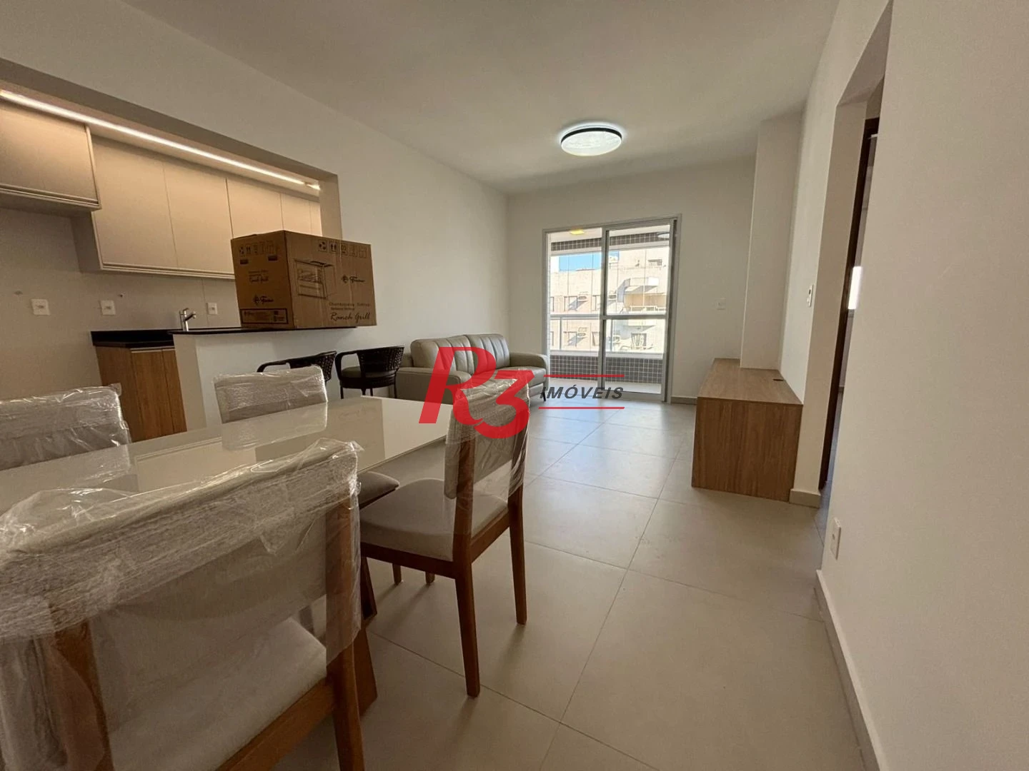 Apartamento mobiliado novo  com 2 suites lazer total para locação   por R$ 7.200/mês - Boqueirão - Santos/SP