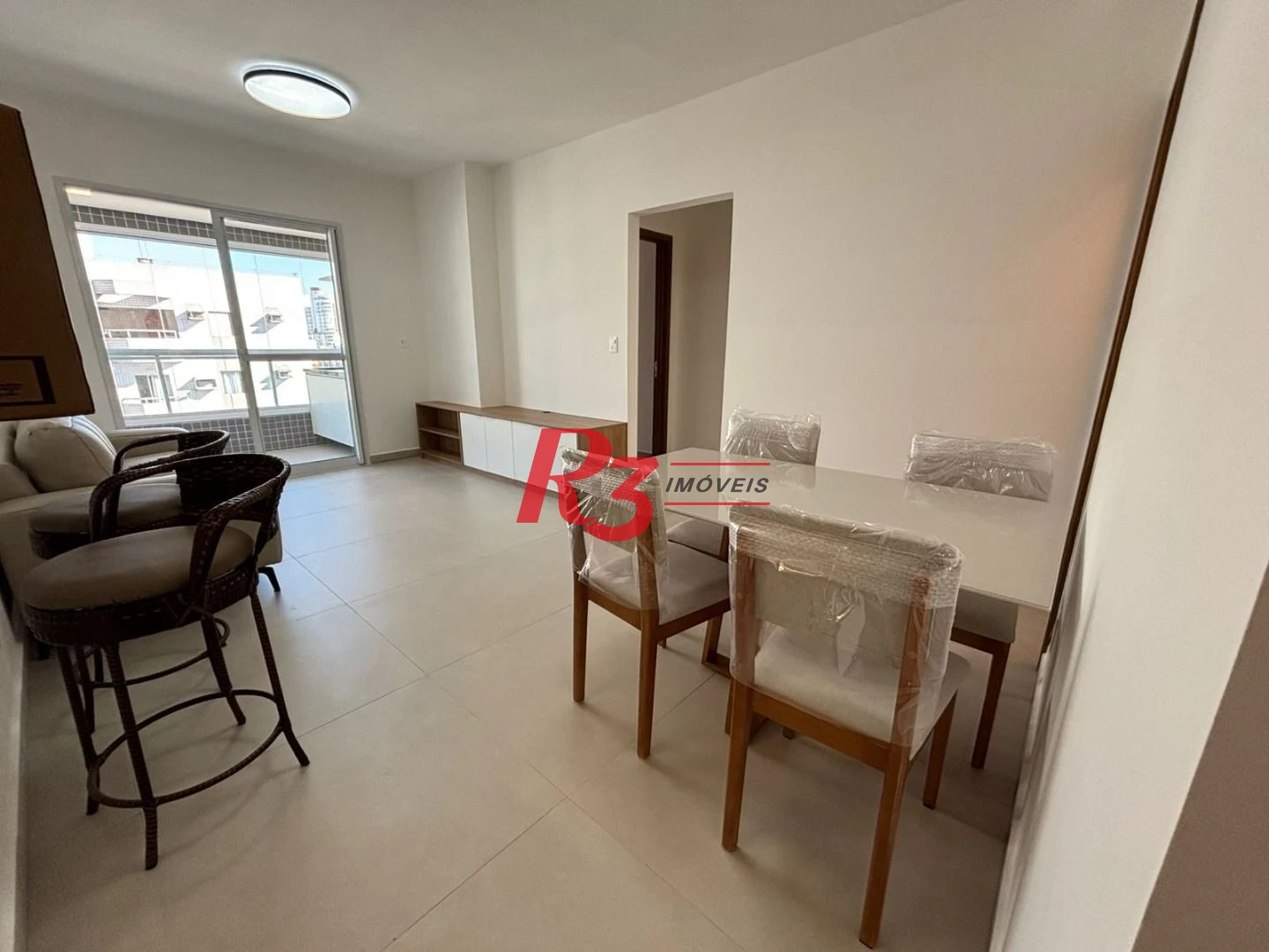 Apartamento mobiliado novo  com 2 suites lazer total para locação   por R$ 7.200/mês - Boqueirão - Santos/SP