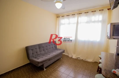 Apartamento com 1 dormitório à venda, 55 m² por R$ 315.000,00 - Pompéia - Santos/SP