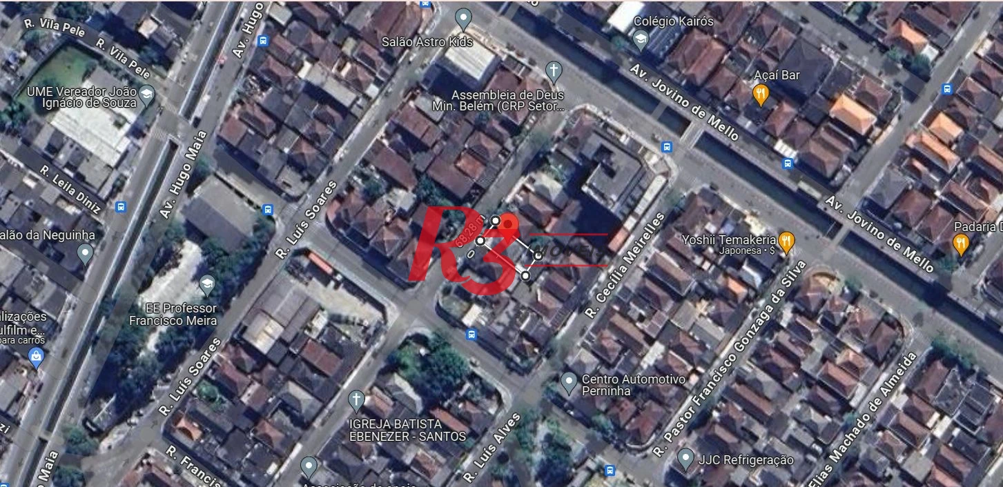 Terreno à venda, 250 m² por R$ 520.000,00 - Rádio Club - Santos/SP