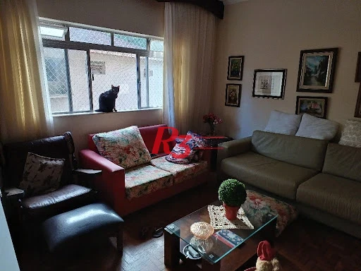 Apartamento com 3 dormitórios à venda, 120 m² por R$ 795.000,00 - José Menino - Santos/SP