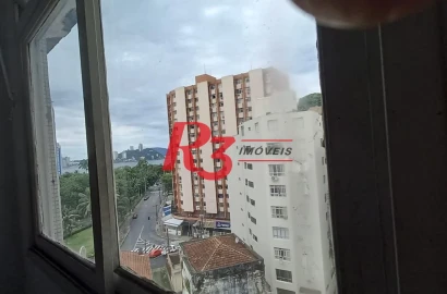 Apartamento amplo de 1 quarto à venda no Centro de São Vicente.
