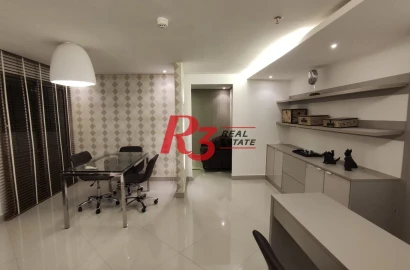 Sala para alugar, 50 m² por R$ 3.500,00/mês - Marapé - Santos/SP