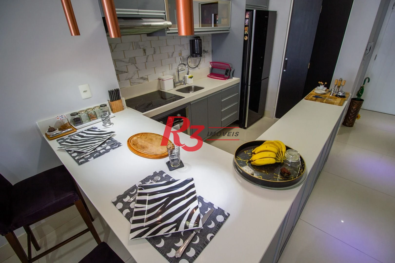 Apartamento com 1 dormitório à venda, 106 m² por R$ 1.650.000,00 - Aparecida - Santos/SP