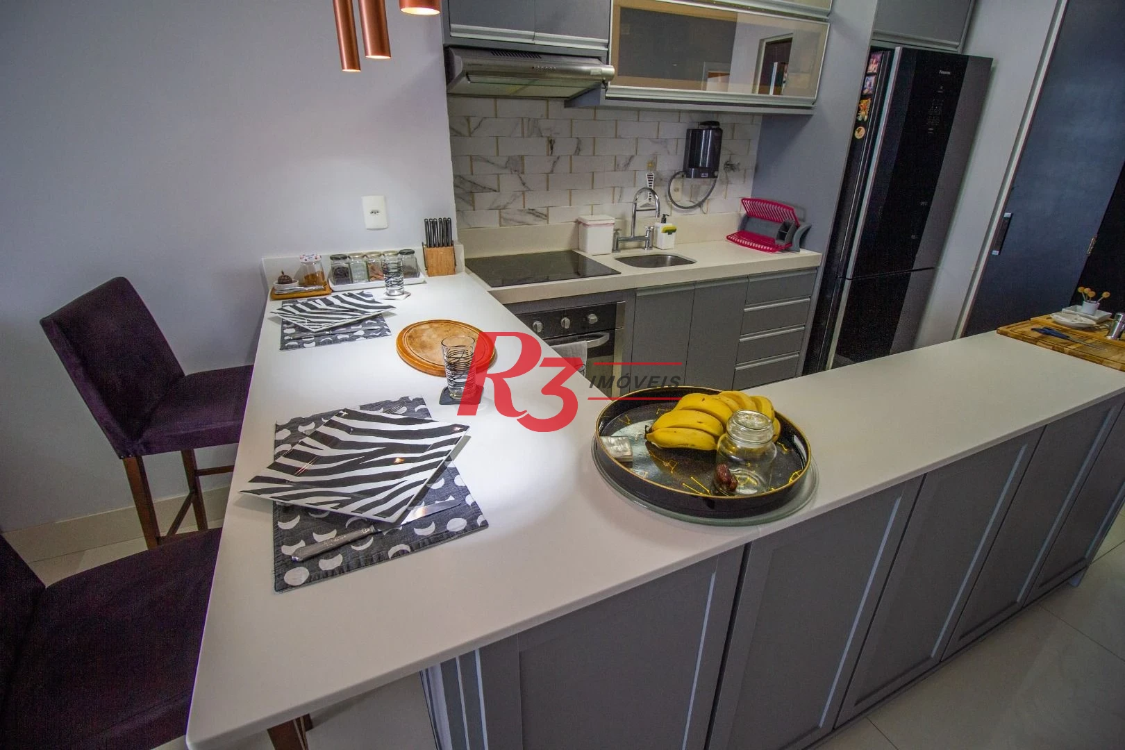 Apartamento com 1 dormitório à venda, 106 m² por R$ 1.650.000,00 - Aparecida - Santos/SP