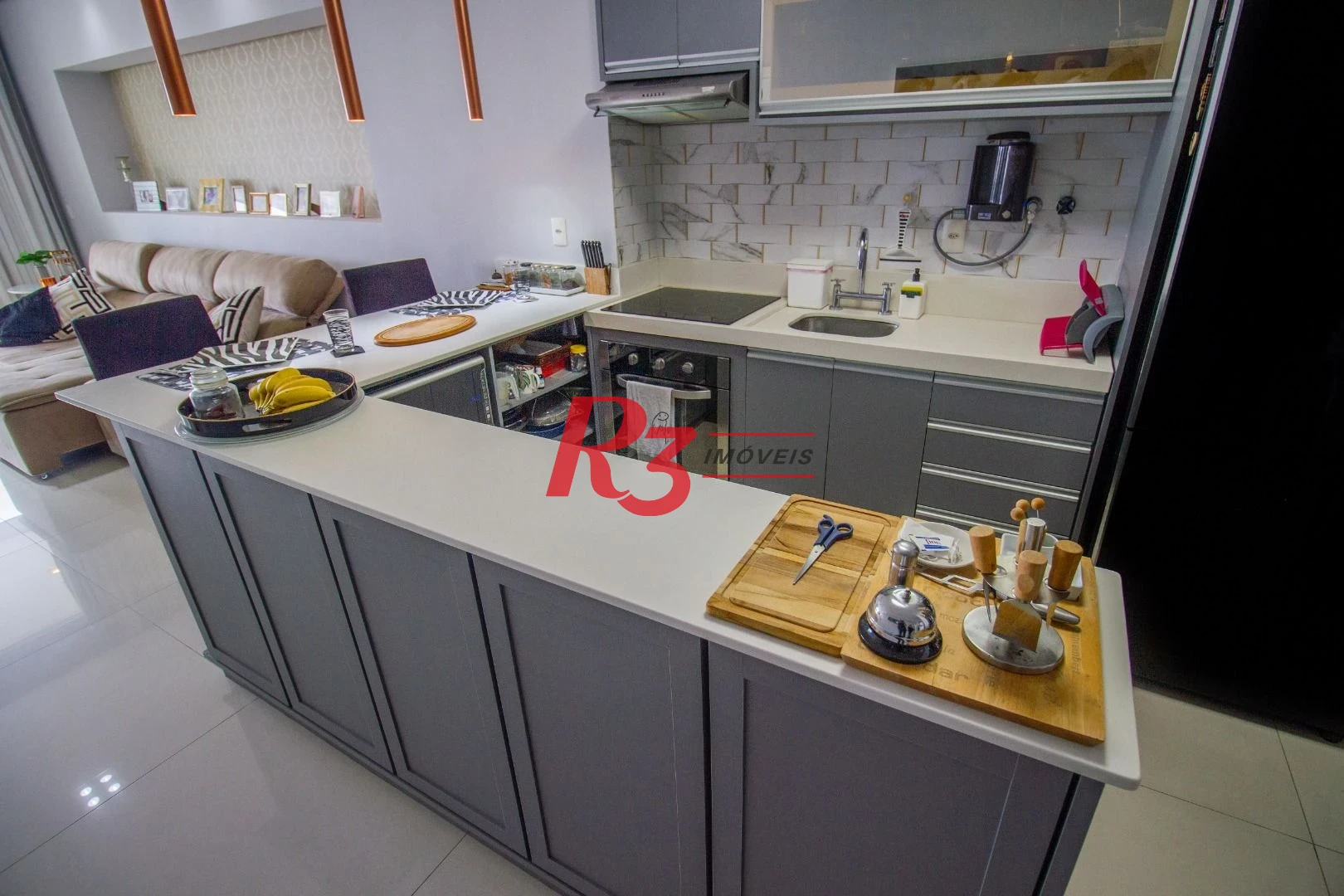 Apartamento com 1 dormitório à venda, 106 m² por R$ 1.650.000,00 - Aparecida - Santos/SP