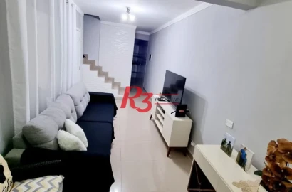 Sobrado à venda, 90 m² por R$ 360.000,00 - Caneleira - Santos/SP