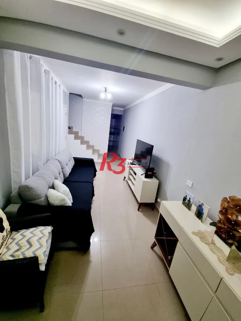 Sobrado à venda, 90 m² por R$ 360.000,00 - Caneleira - Santos/SP