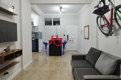Apartamento Garden com 1 dormitório à venda, 52 m² por R$ 450.000,00 - Ilha Porchat - São Vicente/SP