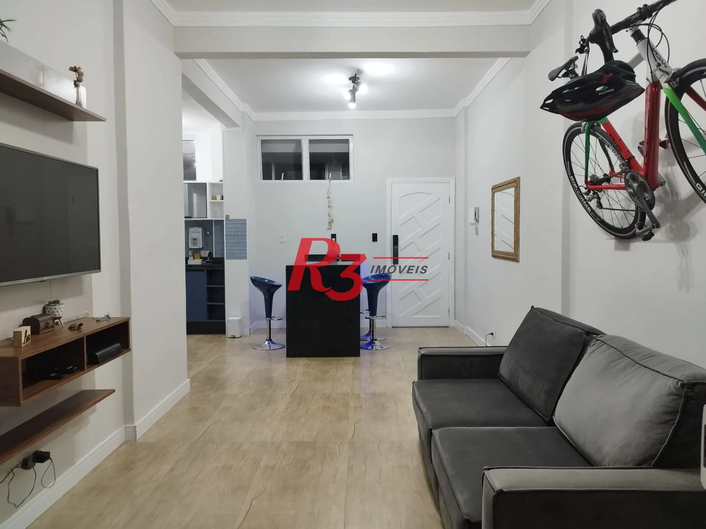 Apartamento Garden com 1 dormitório à venda, 52 m² por R$ 450.000,00 - Ilha Porchat - São Vicente/SP