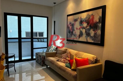 Apartamento com 1 dormitório à venda, 48 m² por R$ 480.000,00 - Pompéia - Santos/SP