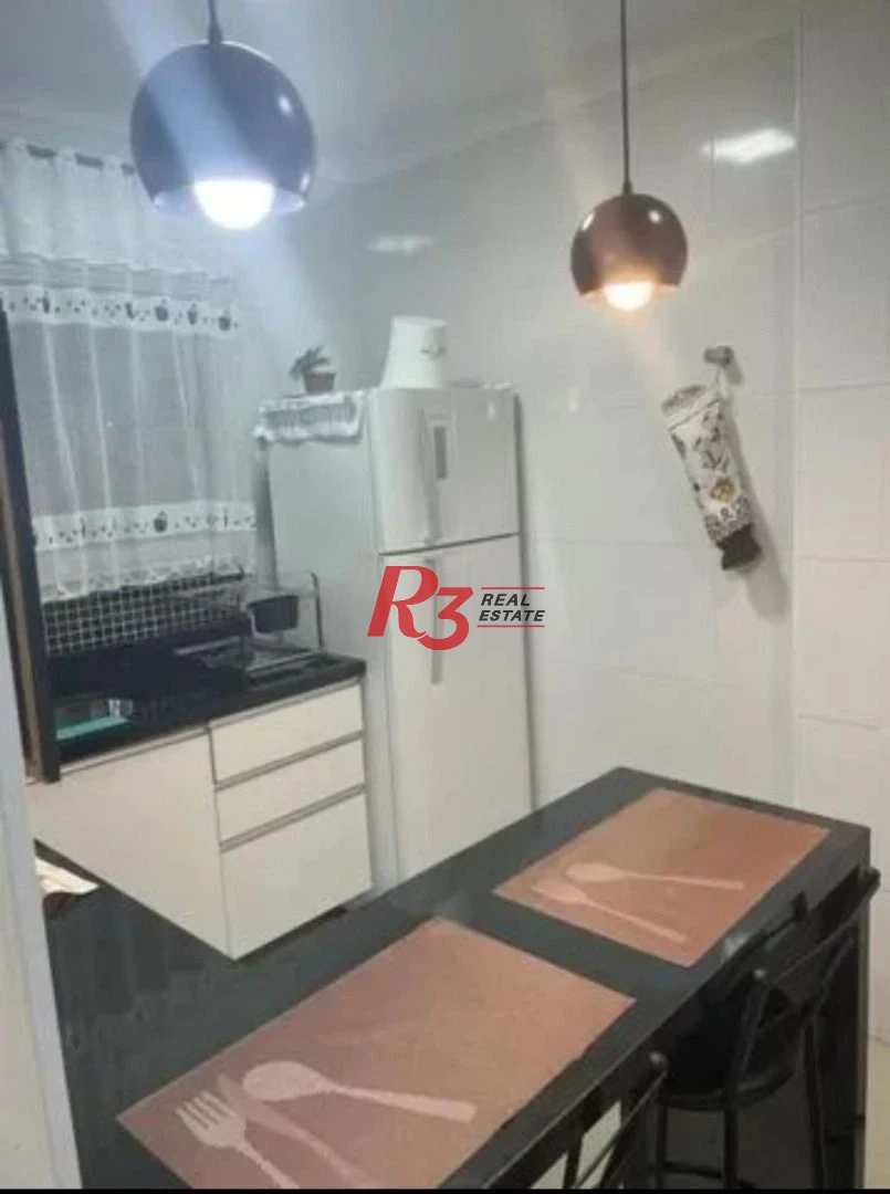 Apartamento com 1 dormitório à venda, 46 m² por R$ 450.000,00 - Gonzaga - Santos/SP