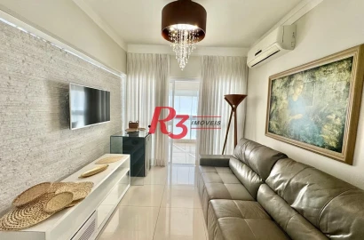 Apartamento com 2 dormitórios à venda, 108 m² por R$ 1.600.000,00 - Gonzaga - Santos/SP