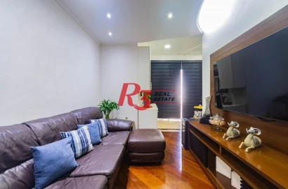 Cobertura com 3 dormitórios à venda, 194 m² por R$ 1.470.000,00 - Aparecida - Santos/SP