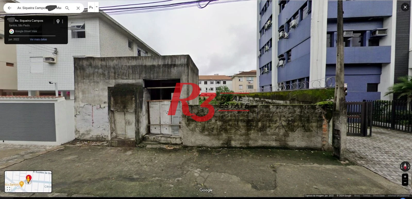 Terreno à venda, 625 m² por R$ 1.850.000,00 - Macuco - Santos/SP
