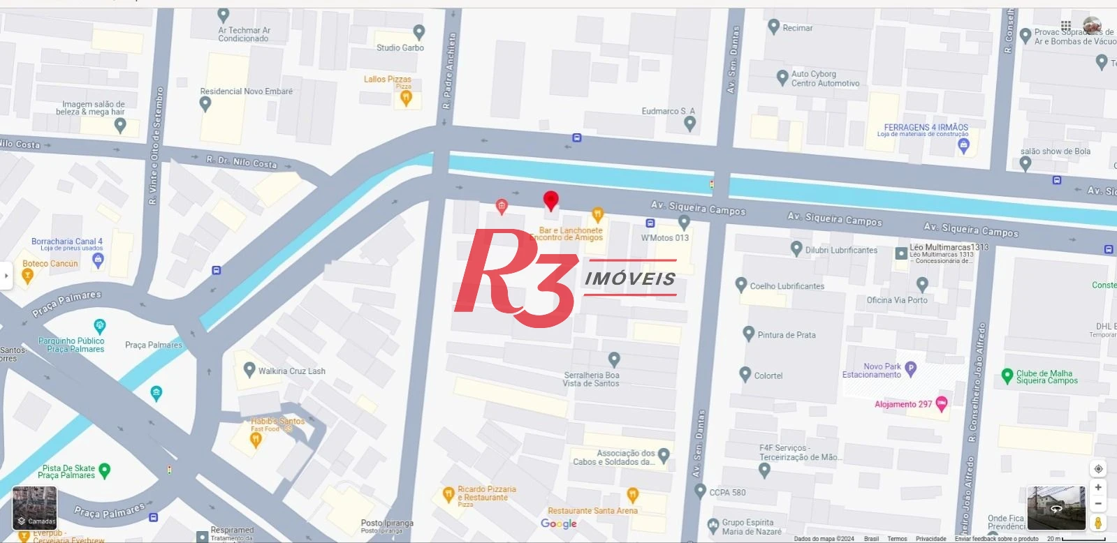 Terreno à venda, 625 m² por R$ 2.300.000,00 - Macuco - Santos/SP