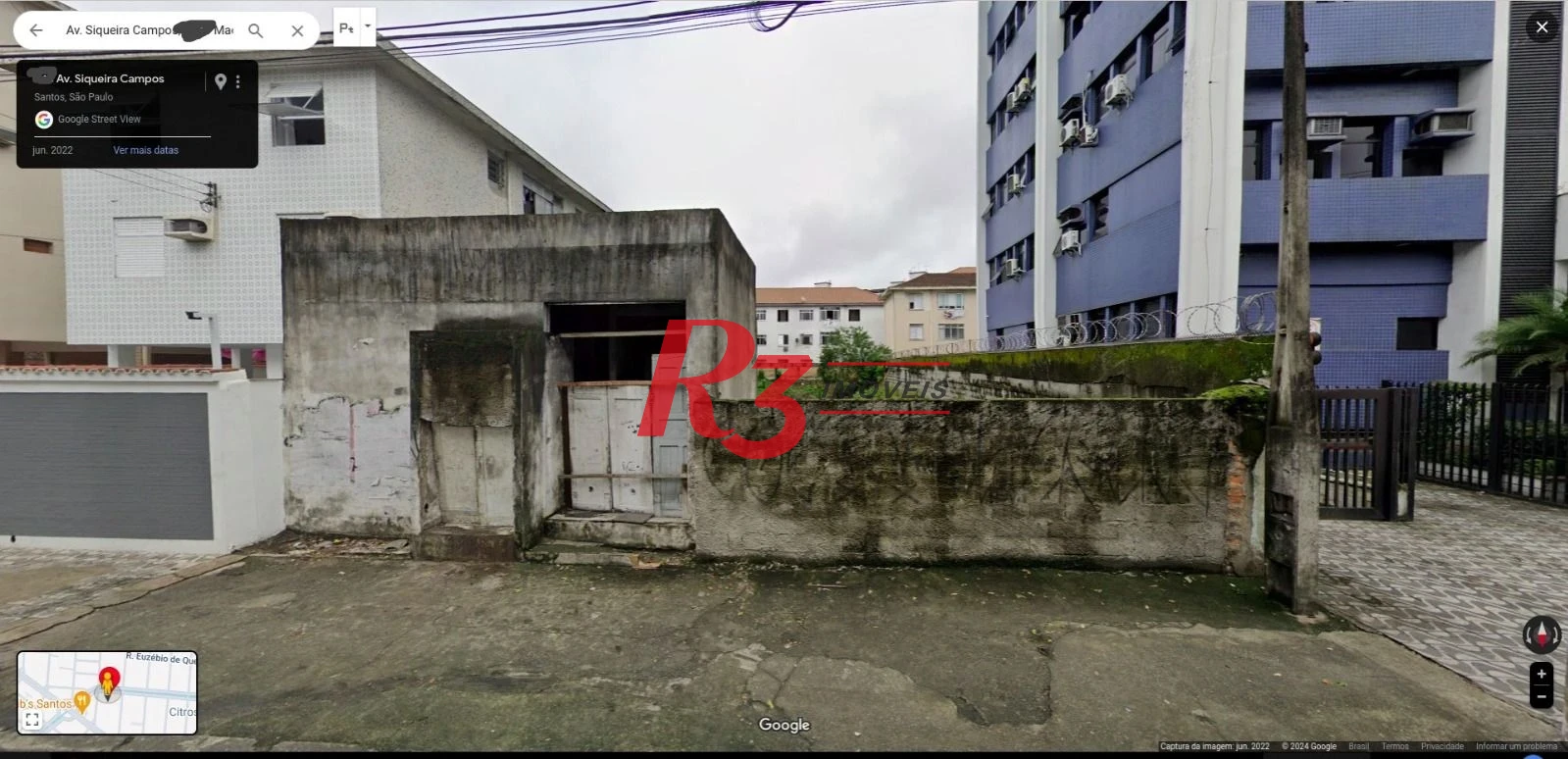 Terreno à venda, 625 m² por R$ 2.300.000,00 - Macuco - Santos/SP