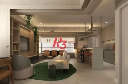 Apartamento à venda, 81 m² por R$ 741.796,74 - Centro - São Vicente/SP
