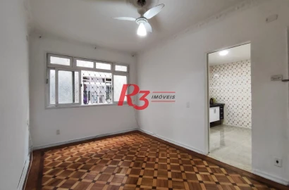 R3 REAL ESTATE VENDE! Apartamento de 2 dormitórios com 70 m² por R$ 300.000 - Marapé - Santos/SP