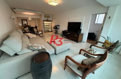 Apartamento com 3 dormitórios à venda, 216 m² por R$ 1.280.000,00 - Gonzaga - Santos/SP