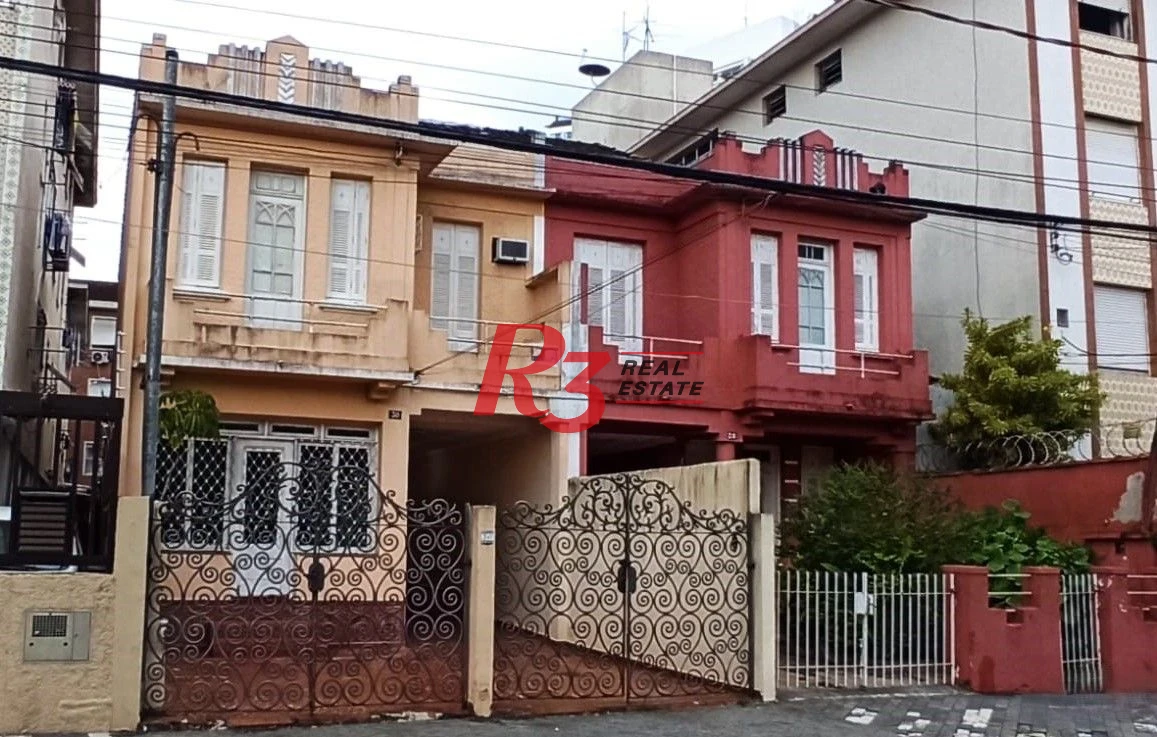 Sobrado com 5 dormitórios à venda, 259 m² por R$ 1.150.000,00 - Marapé - Santos/SP