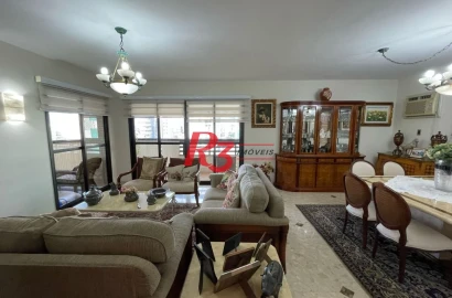 Apartamento com 3 dormitórios à venda, 245 m² por R$ 2.120.000,00 - Boqueirão - Santos/SP