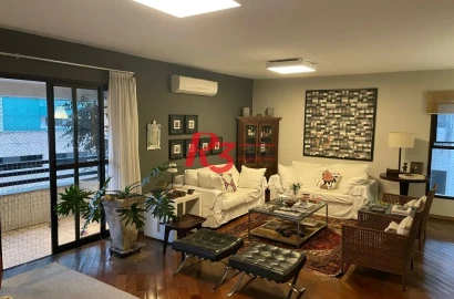 Apartamento com 3 dormitórios à venda, 212 m² por R$ 2.100.000,00 - Boqueirão - Santos/SP