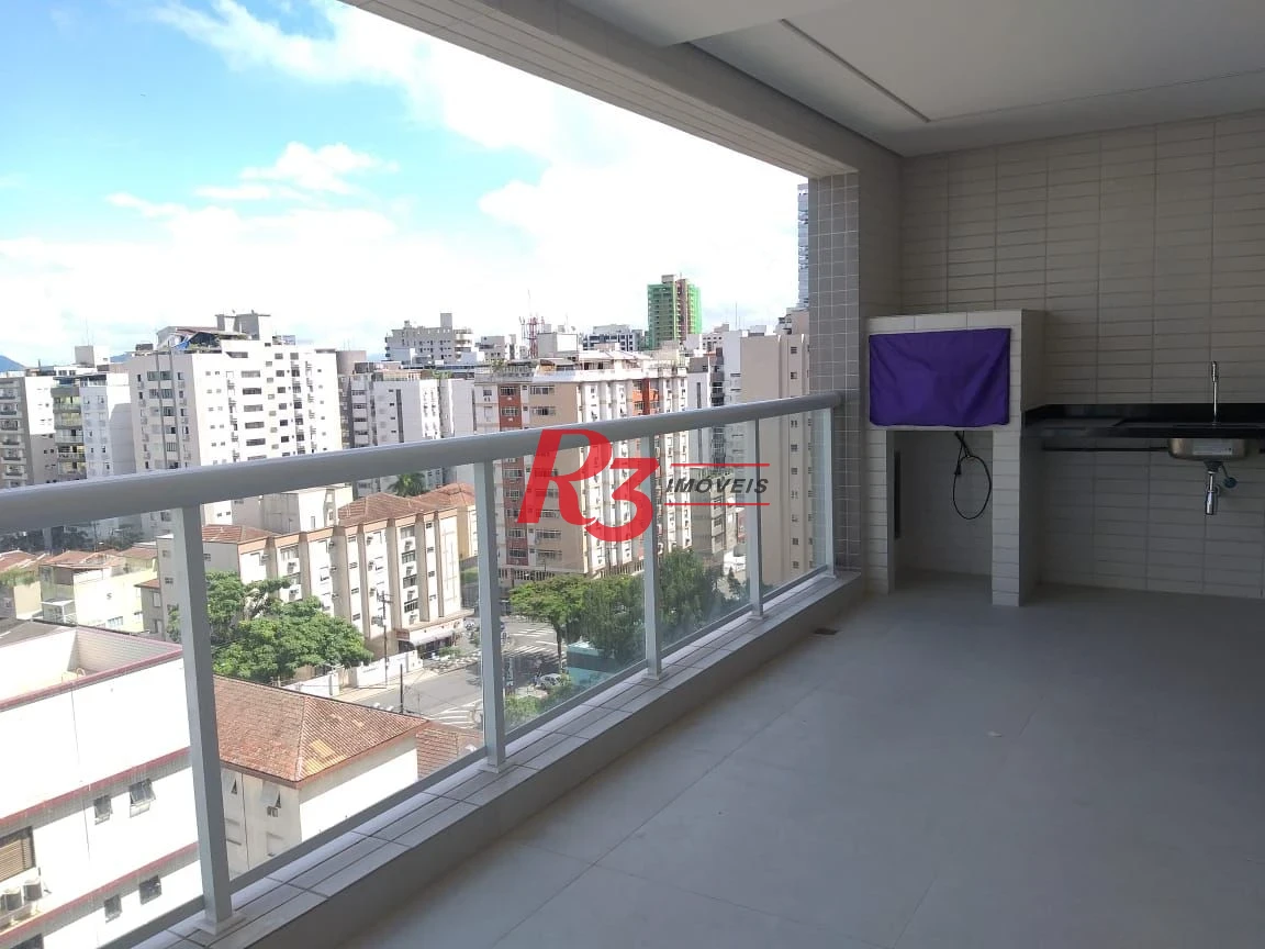Apartamento com 2 dormitórios à venda, 99 m² por R$ 1.490.000,00 - Aparecida - Santos/SP