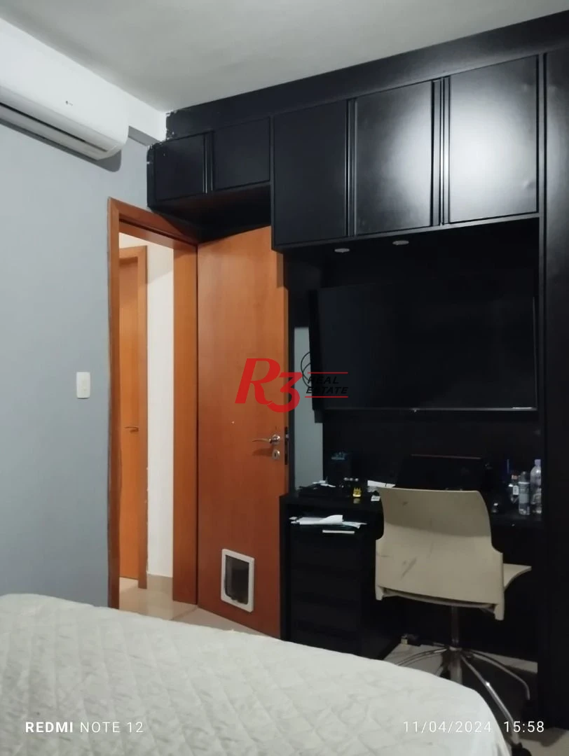 Apartamento com 3 dormitórios à venda, 120 m² por R$ 1.250.000,00 - Boqueirão - Santos/SP