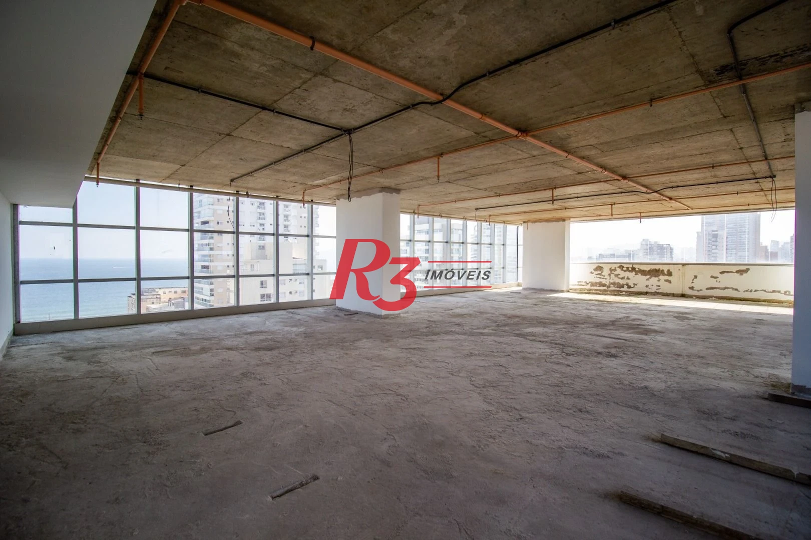 Andar Corporativo para alugar, 334 m² por R$ 35.000,00/mês - Aparecida - Santos/SP