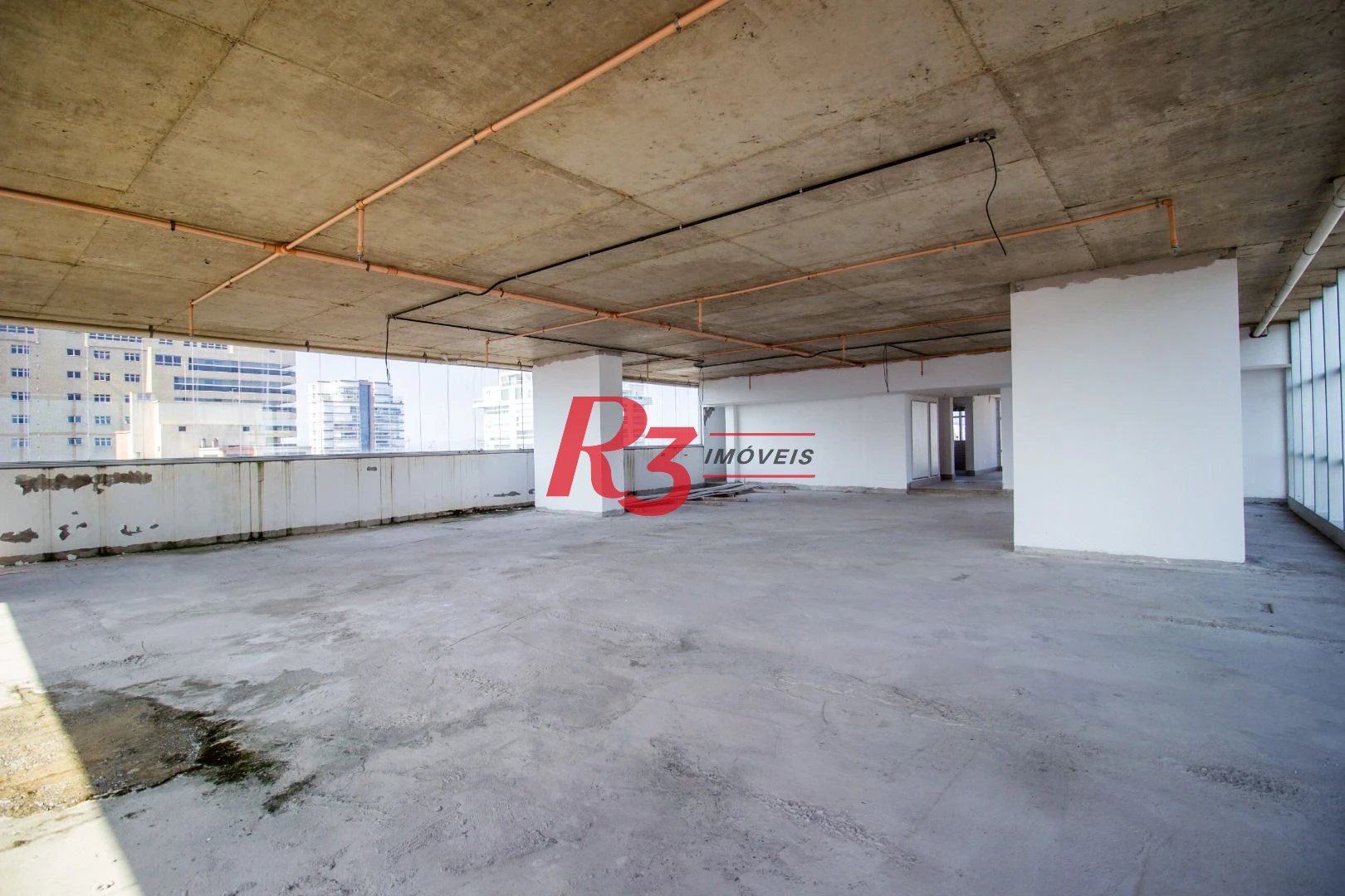 Andar Corporativo para alugar, 334 m² por R$ 35.000,00/mês - Aparecida - Santos/SP