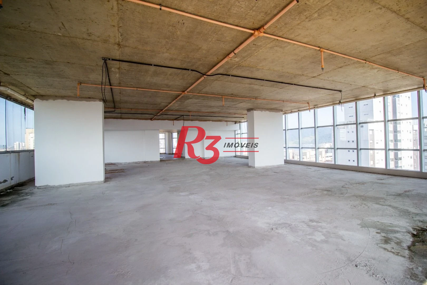 Andar Corporativo para alugar, 334 m² por R$ 35.000,00/mês - Aparecida - Santos/SP