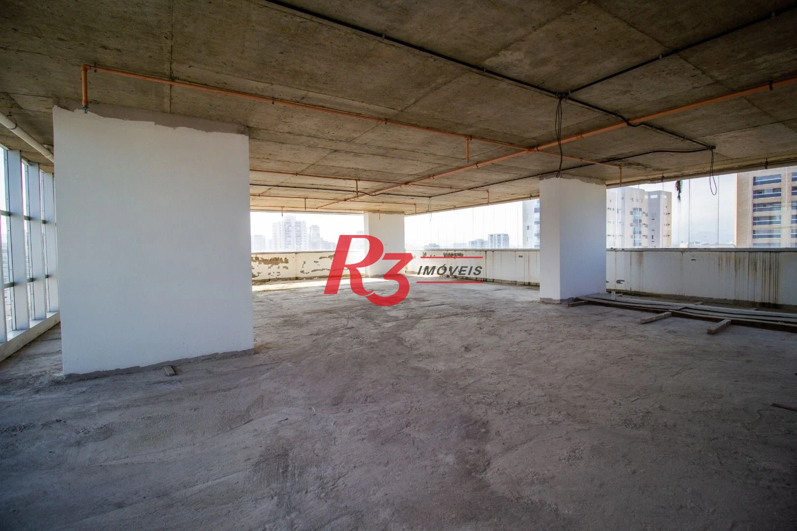 Andar Corporativo para alugar, 334 m² por R$ 35.000,00/mês - Aparecida - Santos/SP