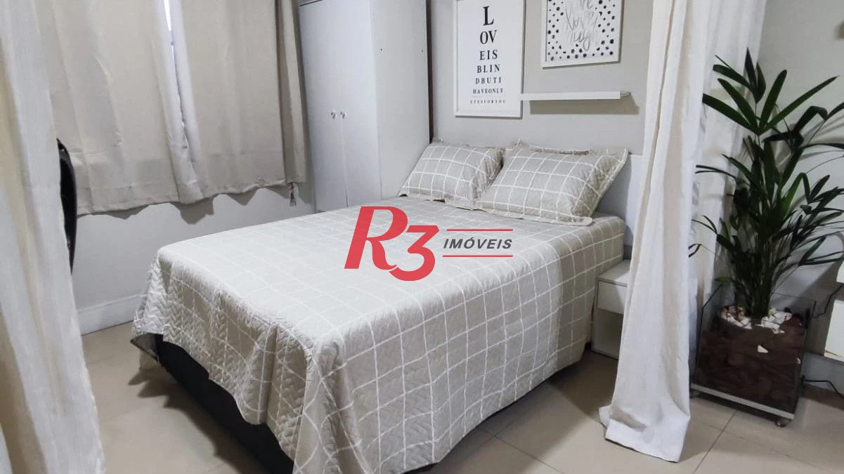 Apartamento com 1 dormitório à venda, 40 m² por R$ 405.000,00 - José Menino - Santos/SP