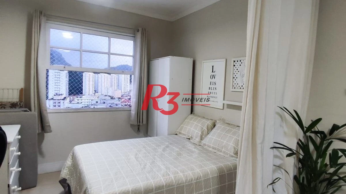 Apartamento com 1 dormitório à venda, 40 m² por R$ 405.000,00 - José Menino - Santos/SP