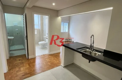 Apartamento com 2 dormitórios à venda, 82 m² por R$ 525.000,00 - Boqueirão - Santos/SP