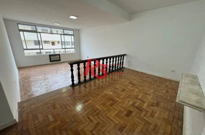 Apartamento com 3 dormitórios, 167 m² - venda por R$ 1.100.000,00 ou aluguel por R$ 6.250,00/mês - Pompéia - Santos/SP