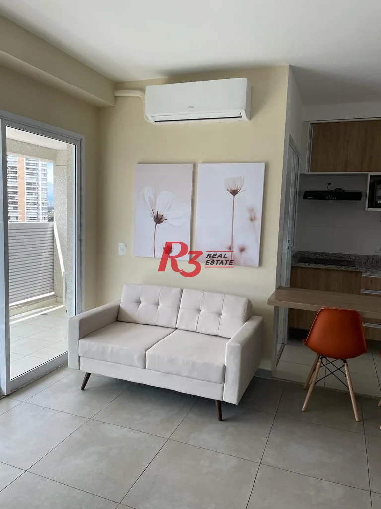 Apartamento com 1 dormitório para alugar, 50 m² por R$ 4.200,02/mês - Ponta da Praia - Santos/SP