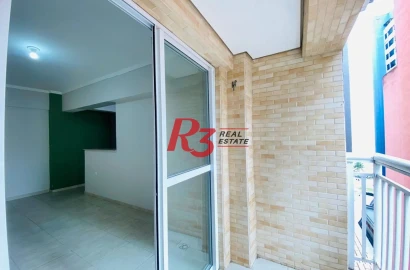 Apartamento com 2 dormitórios à venda, 60 m² por R$ 410.000,00 - José Menino - Santos/SP