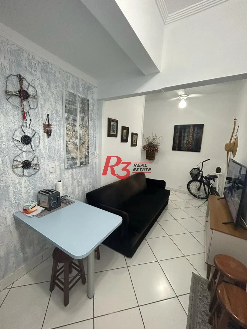 Kitnet com 1 dormitório à venda, 40 m² por R$ 300.000,00 - Pompéia - Santos/SP