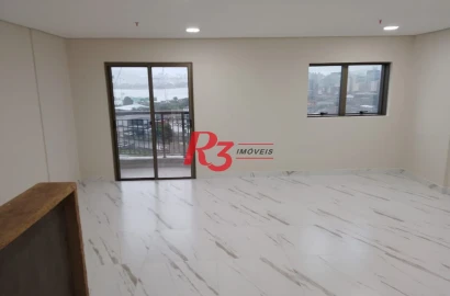Conjunto para alugar, 53 m² por R$ 2.500,00/mês - Valongo - Santos/SP